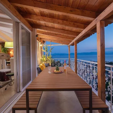 Дом отдыха Panoramic View!penthouse 120qm Of Sea & Mountain