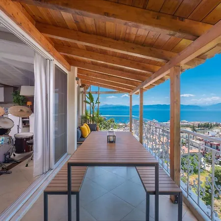 Panoramic View!penthouse 120qm Of Sea & Mountain 別荘 *